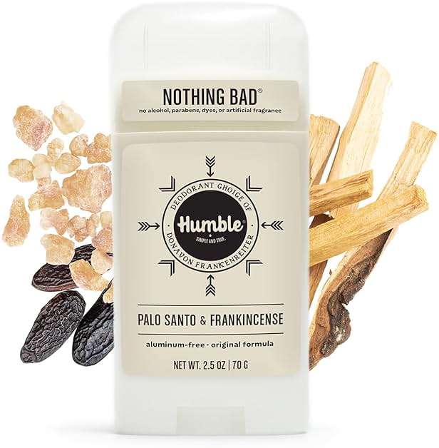 Humble Aluminum-Free Deodorant for Women & Men, Palo Santo & Frankincense - Clean & Fresh Natural Deodorant Stick with Essential Oils for Long-Lasting Odor Control - 3 Pack - Image 6