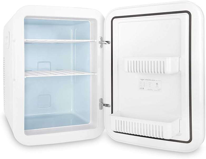 Cooluli 20L Mini Fridge For Bedroom - Car, Office Desk & College Dorm Room Glass Front Digital Temperature Control 12v Small Refrigerator for Food, Drinks, Skin Care, Beauty Breast Milk (Blue) - Image 6