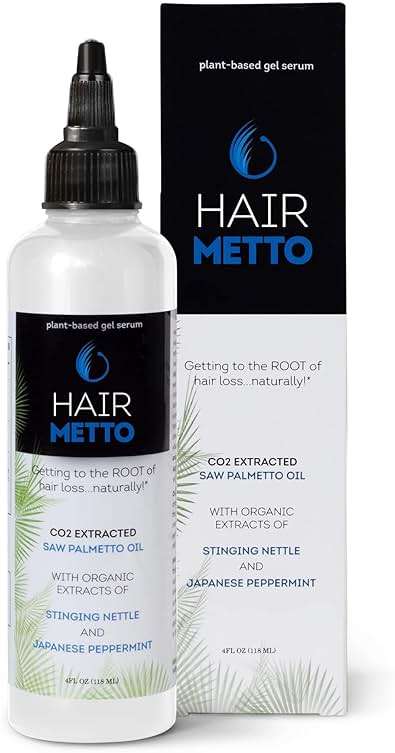 HAIRMETTO Saw Palmetto Extract Serum for Hair Loss, Hair Growth Serum with Stinging Nettle, Rosemary Oils and Peppermint Scent, Hair Serum for Men and Women - 4oz (118ml) - Image 1