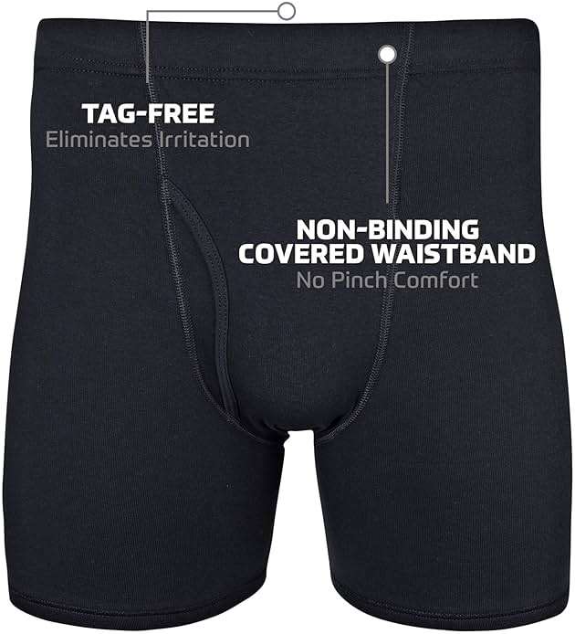 Gildan Men's Underwear Covered Waistband Boxer Briefs, Multipack - Image 2