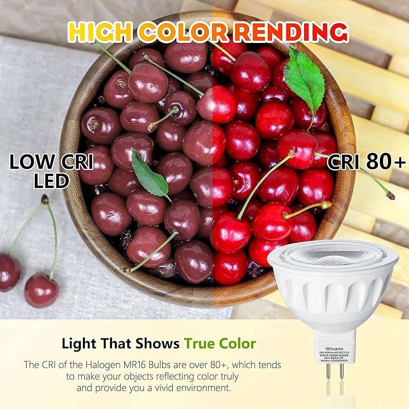 MR16 LED Bulb, 50W Halogen Equivalent, 5W 12V 3000K Soft Warm White, 450Lm GU5.3 Bi-Pin Base, 12V Spotlight Bulb, 40 Degree Spot Lighting For Indoor/Outdoor Landscape Track Bulbs-Not Dimmable (6 Pack) - Image 5