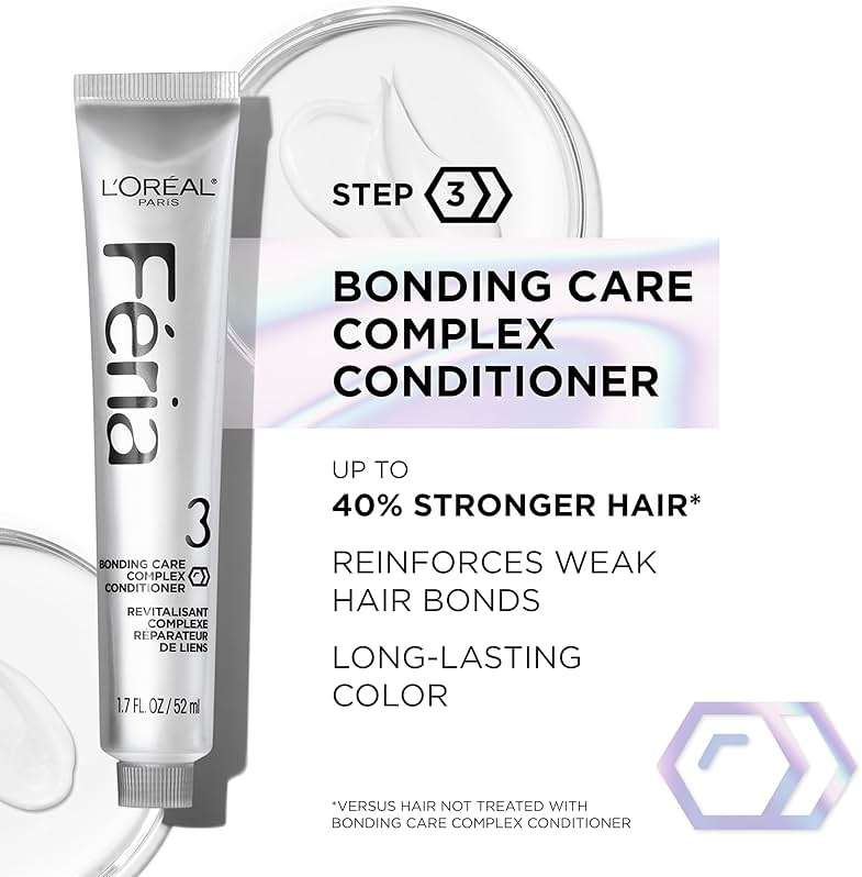 L'Oreal Paris Feria Multi-Faceted Shimmering Permanent Hair Color, Smokey Silver, Pack of 1 Hair Dye Kit - Image 6