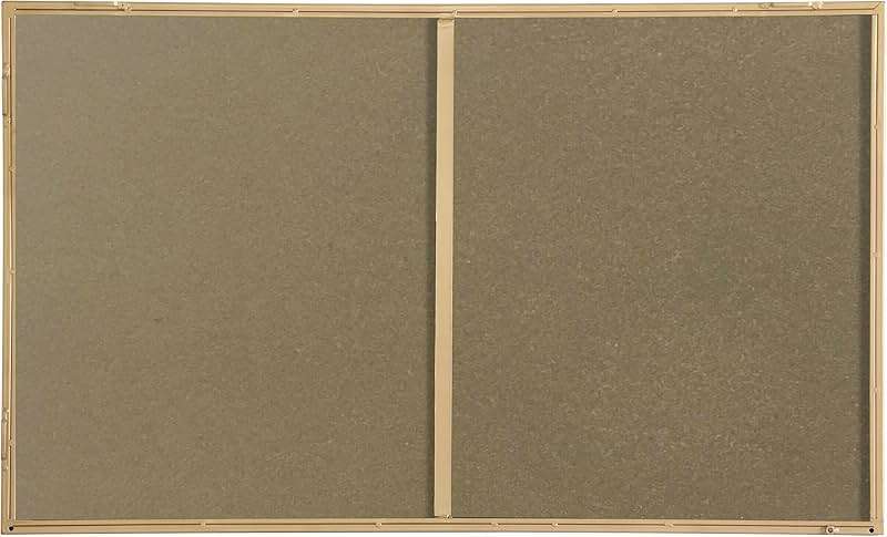 Elegant Decor Monet 40" x 24" Rectangle Metal Frame Mirror in Brass - Image 5