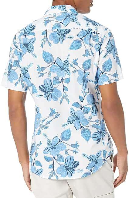 Amazon Essentials Men's Short-Sleeve Button-Down Print Shirt - Image 3