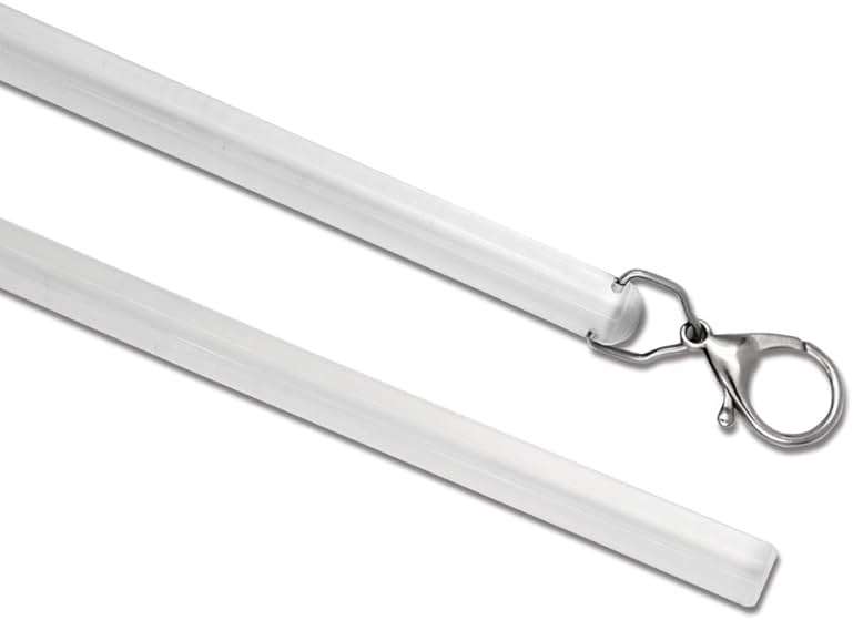 2 Pack 36 Inch Universal Drapery Pull Rod Invisible Clear Curtain Wand for Easier Opening and Back (Acrylic, 36") - Image 1