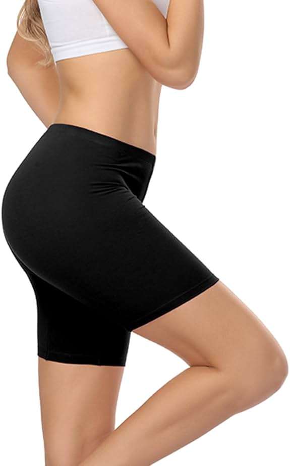 wirarpa Women's Anti Chafing Cotton Underwear Boy Shorts Long Leg Boyshorts Panties 3 Pack - Image 5