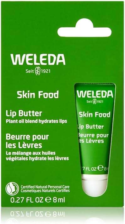 Weleda Skin Food Lip Butter, 0.27 Ounce, Plant Rich Moisturizing Lip Care with Sunflower Seed Oil, Chamomile and Calendula - Image 2