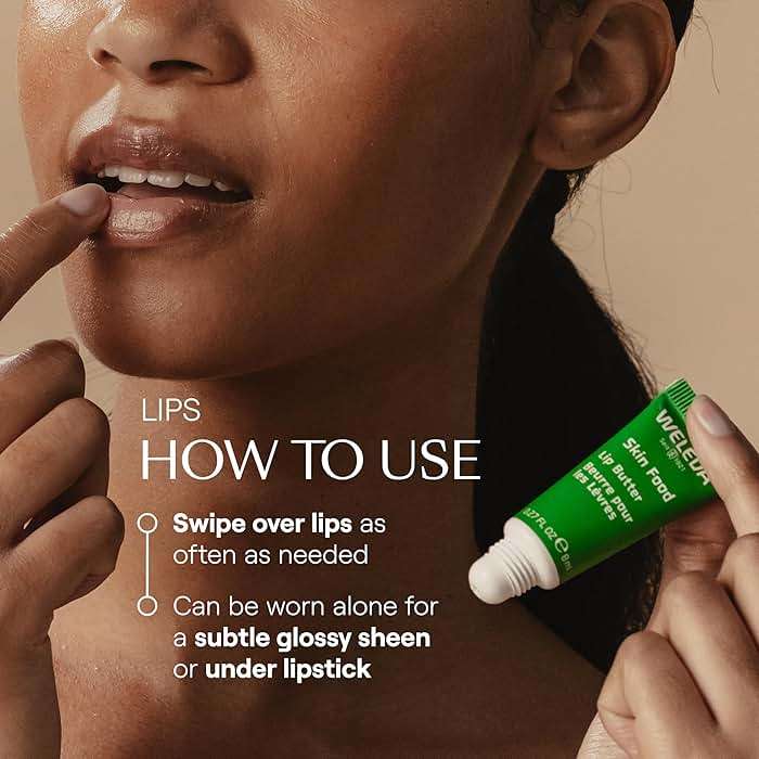 Weleda Skin Food Lip Butter, 0.27 Ounce, Plant Rich Moisturizing Lip Care with Sunflower Seed Oil, Chamomile and Calendula - Image 4