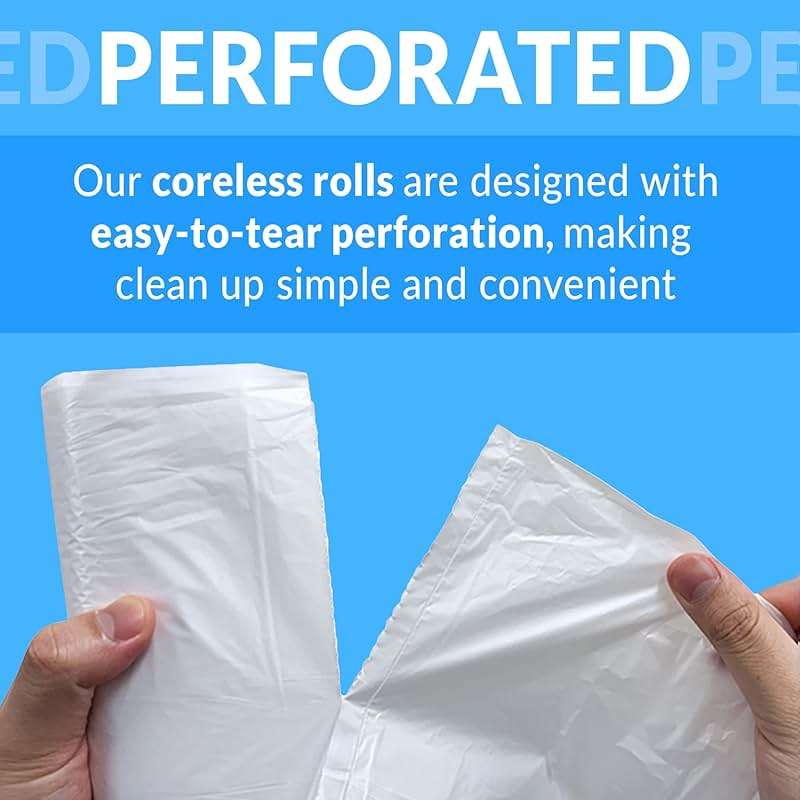 Reli. 2-4 Gallon Trash Bags | 2000 Bags | Clear | Bathroom | Strong | Garbage - Image 5
