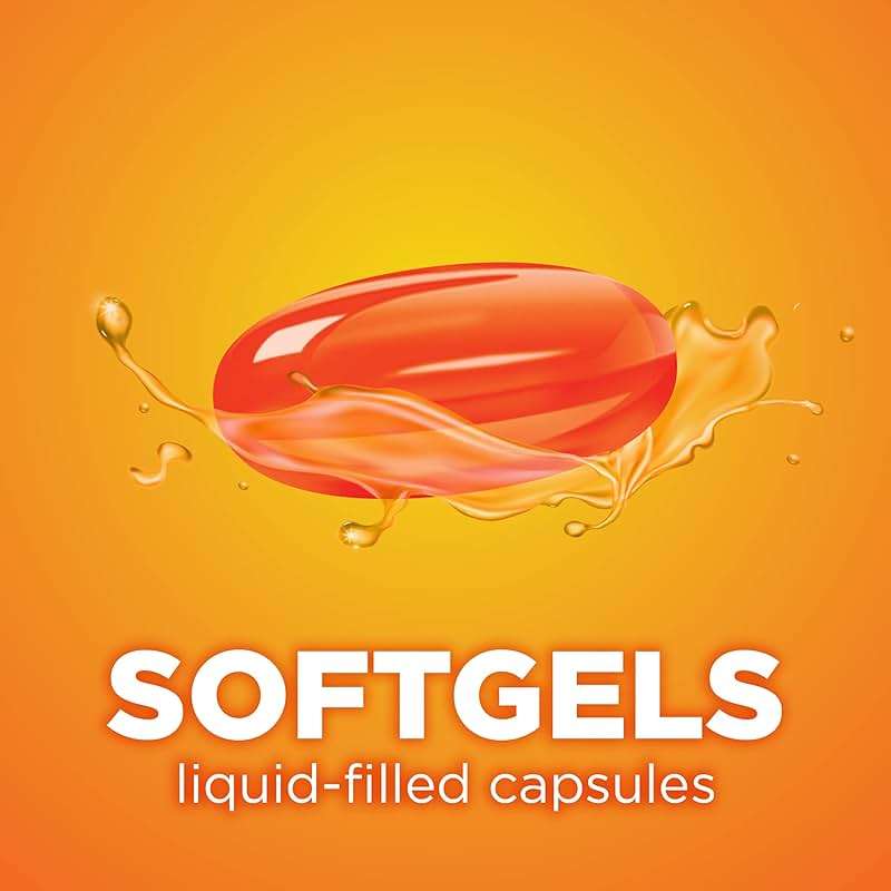 Amazon Basic Care Daytime Cold & Flu Liquid Caps; Cold Care for Daytime Cold and Flu, Orange, 48 Count (Pack of 1) - Image 6
