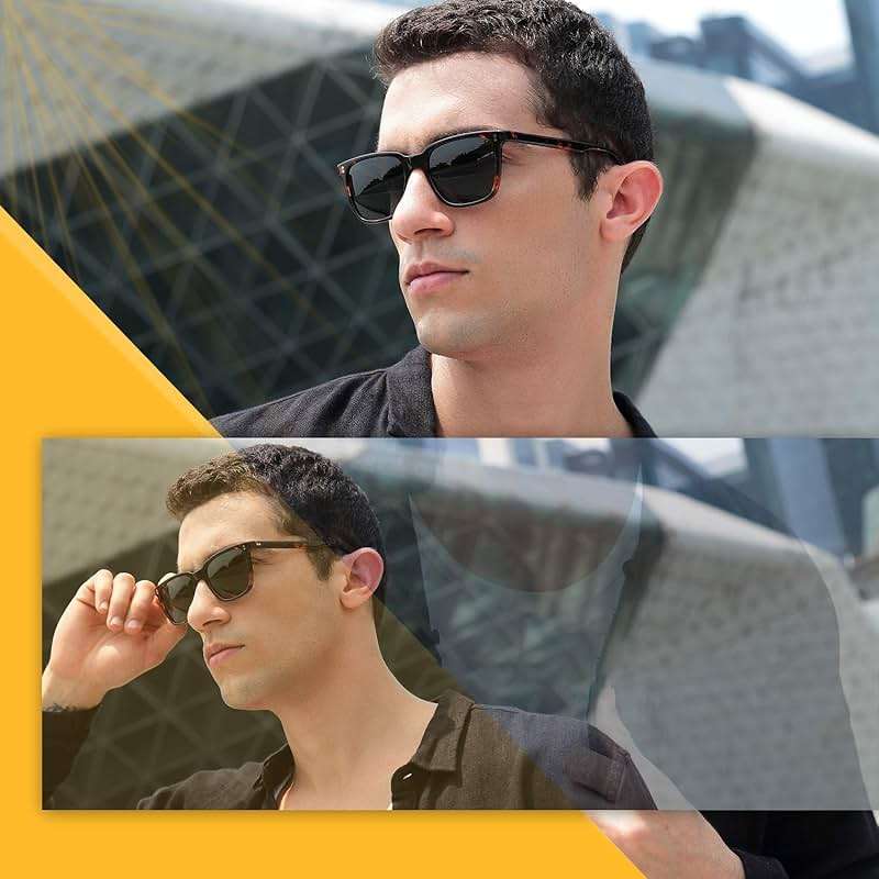 CARFIA Polarized Men's Sunglasses UV400 Protection for Driving Fishing Cool Man Acetate Shades CA5354 - Image 2