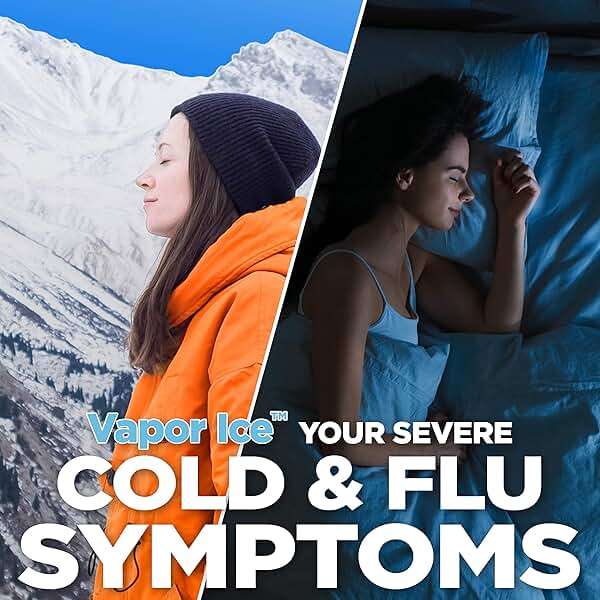 Amazon Basic Care Vapor Ice Day and Night Severe Cold and Flu Relief Caplets, Maximum Strength Medicine, Combo Pack, 48 Count - Image 5