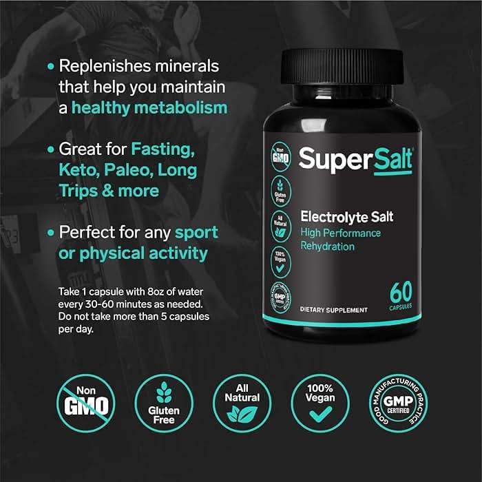 Keto Electrolyte Supplement, Salt Replacement Tablets for Rapid Oral Rehydration & Post Workout Recovery, Magnesium, Zinc, Sodium, Copper | 60 Capsules | Stop Leg Cramps and Restore Energy - Image 4