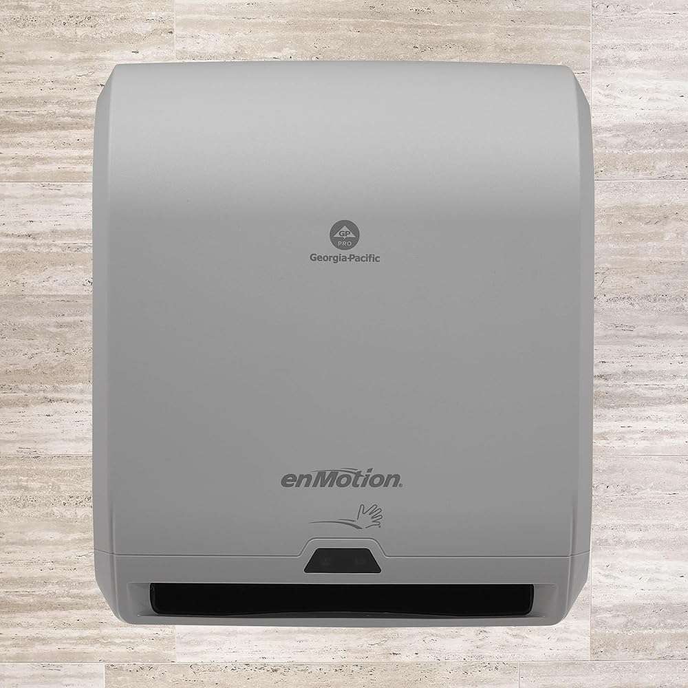 enMotion Georgia‑Pacific (by GP PRO) 10 in Automated Touchless Paper Towel Dispenser, Gray, 59460A - Image 3