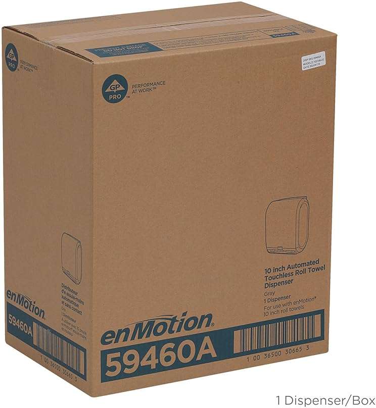 enMotion Georgia‑Pacific (by GP PRO) 10 in Automated Touchless Paper Towel Dispenser, Gray, 59460A - Image 6