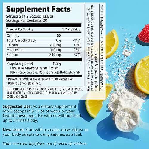 Dr. Boz - Keto BHB Powder - Raspberry Lemonade, 20 Servings - Ketones Drink - Increase Energy & Reduce Cravings - Max Strength Dietary Supplement - Quality Tested - Made in The USA - 9.6oz (272g) - Image 5