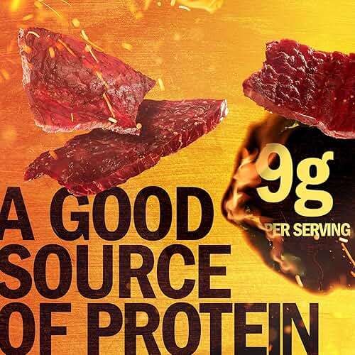 Jack Link's Sweet & Hot Beef Jerky Multipack - (2 Pack) 9 oz Large Bags - Ready to Eat Real Meat Protein Snacks - 9g Protein per Serving - Made with 100% Real Beef - Image 3