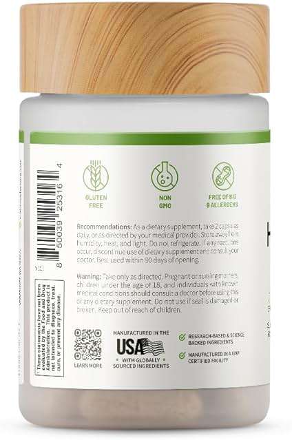 Hair Growth Supplement - Promotes Hair Regrowth, Stops Hair Loss & Boosts Beard Growth with Biotin, Kelp, Bamboo & More for Skin, Nails & Hair (60 Capsules) - Image 12