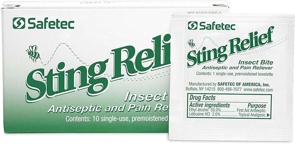 Safetec 242649 Sting Relief, Pack of 10 - Image 1