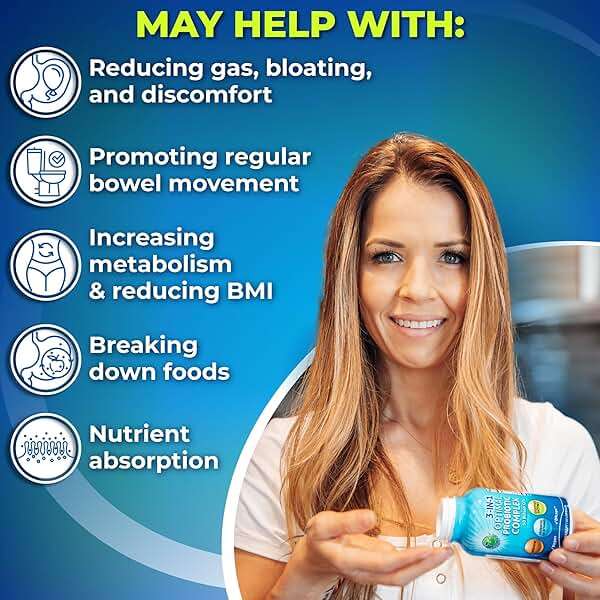 Probiotics with Digestive Enzymes and Prebiotic for Women and Men - 3-In-1 Vegan Probiotic Prebiotic Multi Enzyme Complex for Gut Health - Maximum Absorption Delayed-Release Capsules - Image 5
