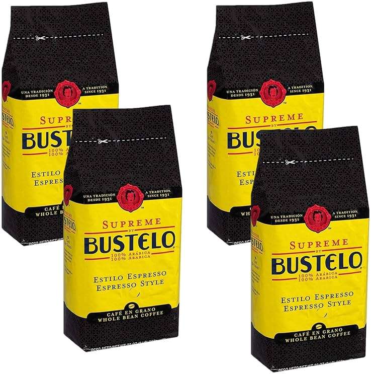 Cafe Bustelo Supreme by Bustelo Whole Bean Espresso Coffee, 16-Ounce Bag (4 Pound) - Image 1