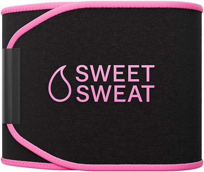 Sports Research Sweet Sweat Waist Trimmer (Core Series) - Premium Sweat Enhancing Fitness Band for Women & Men - Image 1