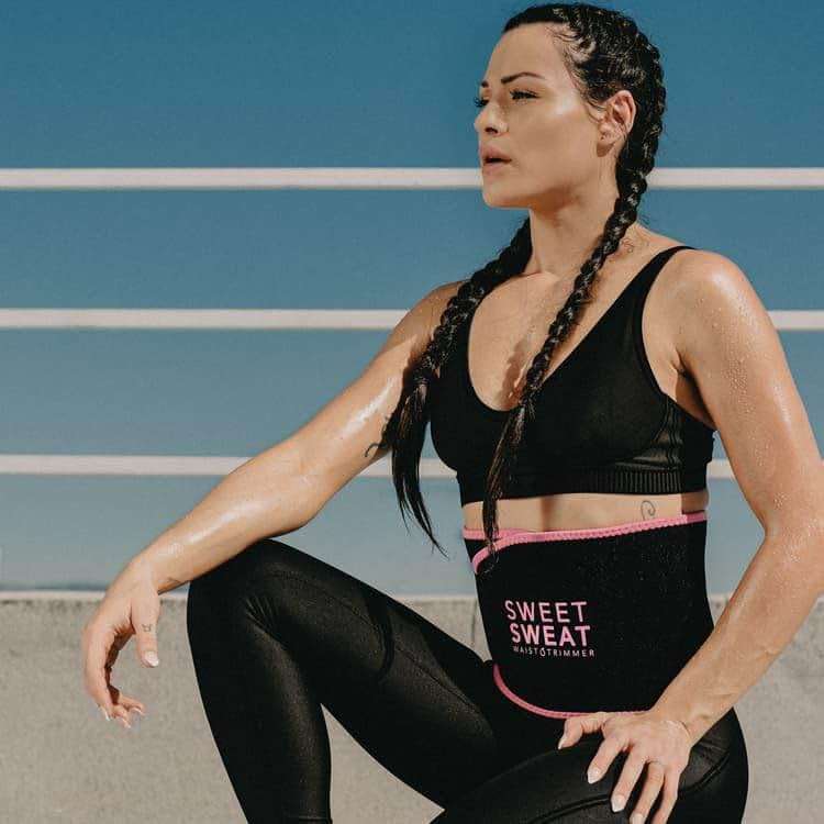 Sports Research Sweet Sweat Waist Trimmer (Core Series) - Premium Sweat Enhancing Fitness Band for Women & Men - Image 2