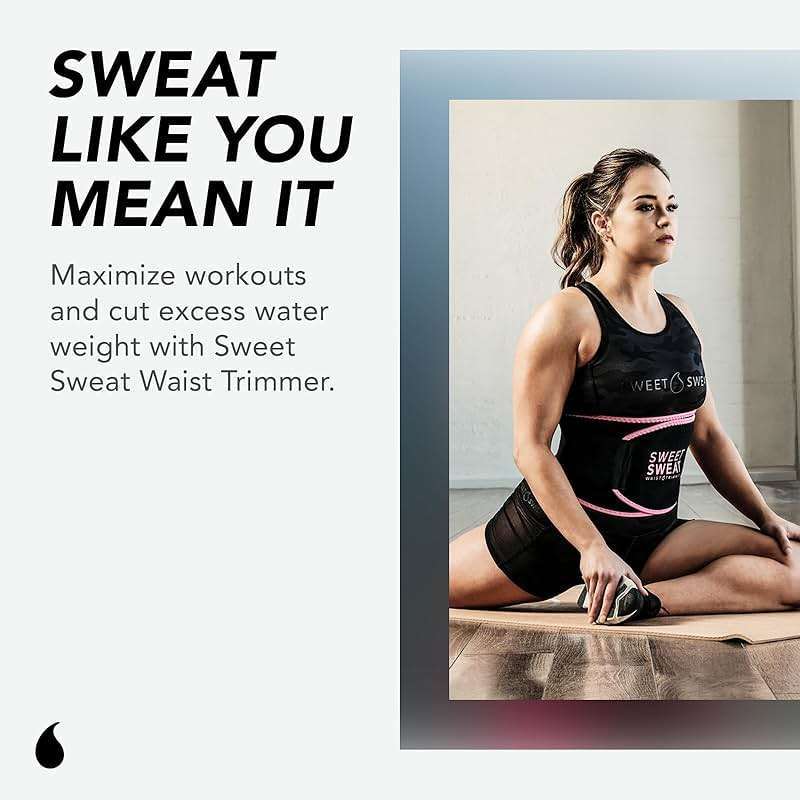 Sports Research Sweet Sweat Waist Trimmer (Core Series) - Premium Sweat Enhancing Fitness Band for Women & Men - Image 6