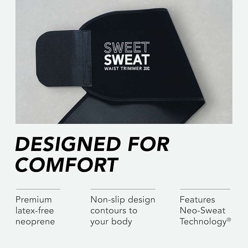Sports Research Sweet Sweat Waist Trimmer (Core Series) - Premium Sweat Enhancing Fitness Band for Women & Men - Image 7