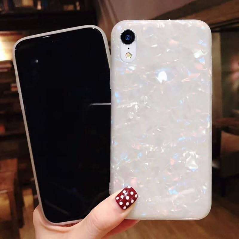 J.west iPhone XR Case 6.1-inch, Luxury Opal Pearly Thinfoil Design Ultra Slim Thin Flexible Bumper Soft Rubber TPU Silicone Protective Phone Case Cover for Girls Womens (Colorful) - Image 8