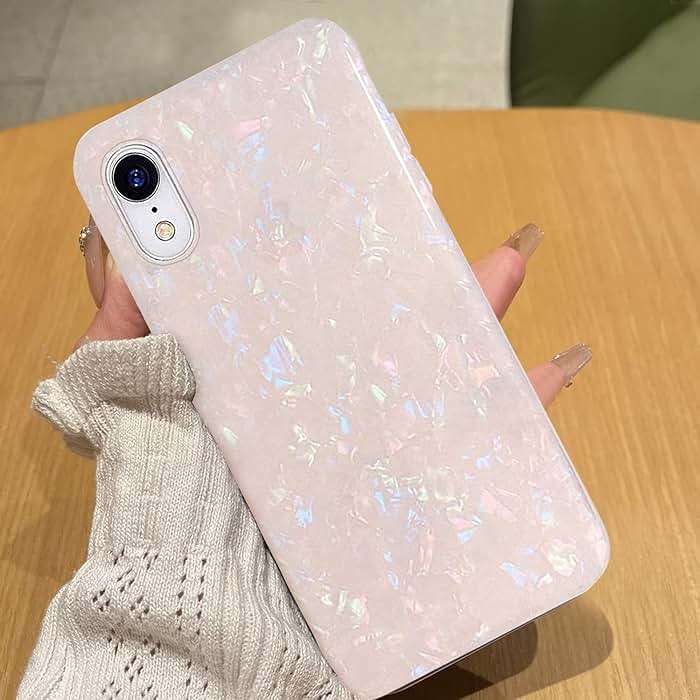 J.west iPhone XR Case 6.1-inch, Luxury Opal Pearly Thinfoil Design Ultra Slim Thin Flexible Bumper Soft Rubber TPU Silicone Protective Phone Case Cover for Girls Womens (Colorful) - Image 9