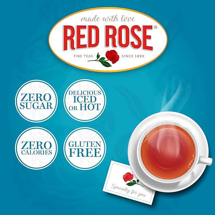 Red Rose Teas Black Tea, 6 Boxes of 50 (300 Tea Bags), Decaffeinated English Breakfast - Image 5