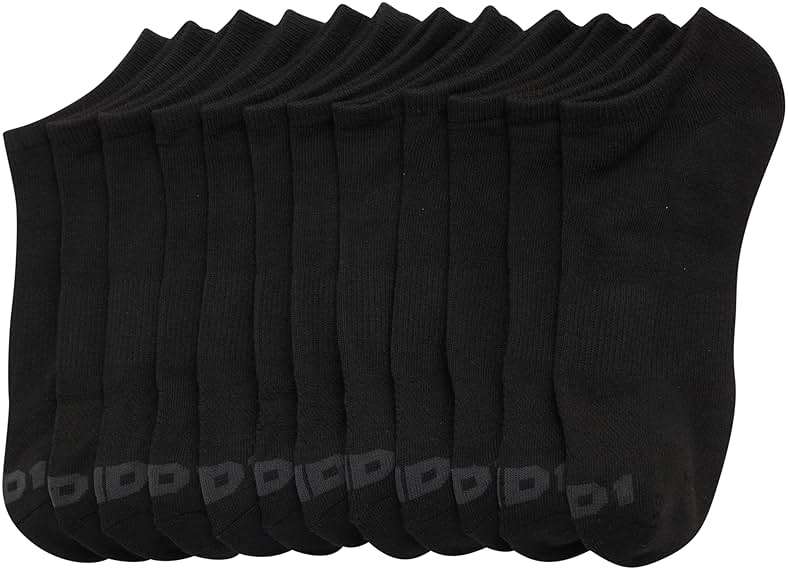 AND1 Mens Low Cut Socks - 12 Pack Performance Stretch Athletic Compression Sock for Men - Sports No Show Socks (6-12.5) - Image 3
