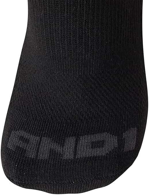 AND1 Mens Low Cut Socks - 12 Pack Performance Stretch Athletic Compression Sock for Men - Sports No Show Socks (6-12.5) - Image 5