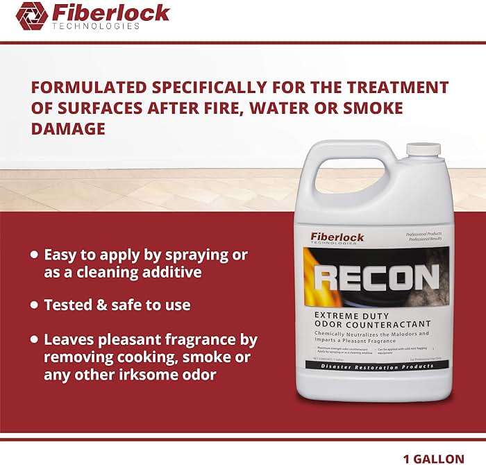 RECON Extreme Duty Odor Counteractant, 1 Gallon, Chemically Neutralizes the Source of Malodors from Fire, Water or Smoke Damage, Use as Deodorant Booster for Carpet Cleaners - Image 2