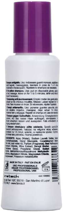 Fanola No Yellow Shampoo Travel Size - With Purple Violet Pigments To Eliminate Unwanted Yellow Tones & Brassiness In Platinum, Light Blonde, Gray, Bleached, or Highlighted Hair 3.38oz - Image 2