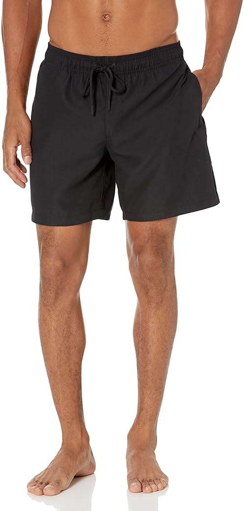 Amazon Essentials Men's Swim Trunks with Mesh Lining, Pockets, Drawstring Closure - Image 1