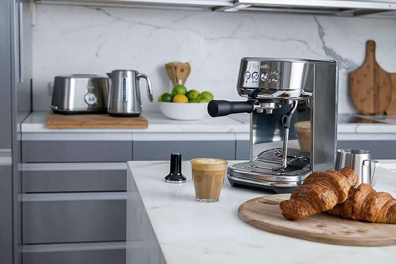 Breville Bambino Plus Espresso Machine BES500BSS, Brushed Stainless Steel - Image 2