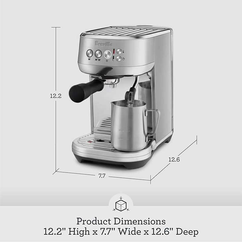 Breville Bambino Plus Espresso Machine BES500BSS, Brushed Stainless Steel - Image 3