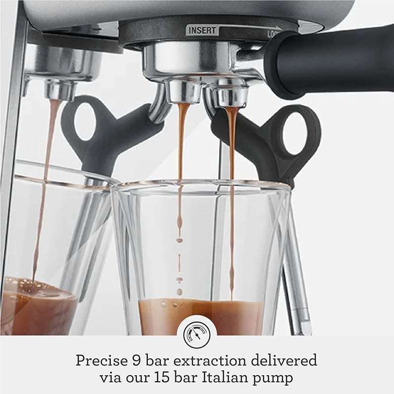 Breville Bambino Plus Espresso Machine BES500BSS, Brushed Stainless Steel - Image 5