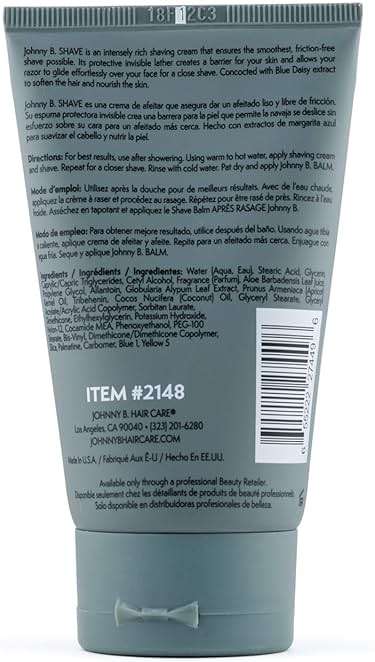 JOHNNY B. Premium Men's Shave Cream - Image 4