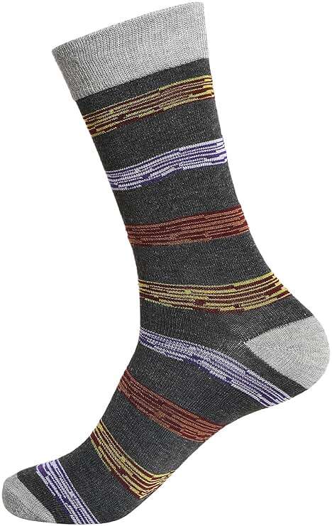 Gelante 12 Pairs Mens Cotton Funny Crazy Colorful Crew Dress Sock - Image 6