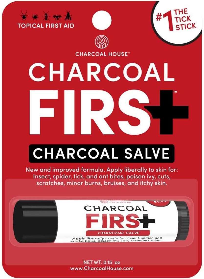 Charcoal First Activated Charcoal Salve Stick by Charcoal House - 100% Natural, Non-GMO Activated Carbon: Soothes Cuts,Bruises, Minor Burns, Bites & Itches - 0.15oz - Image 2