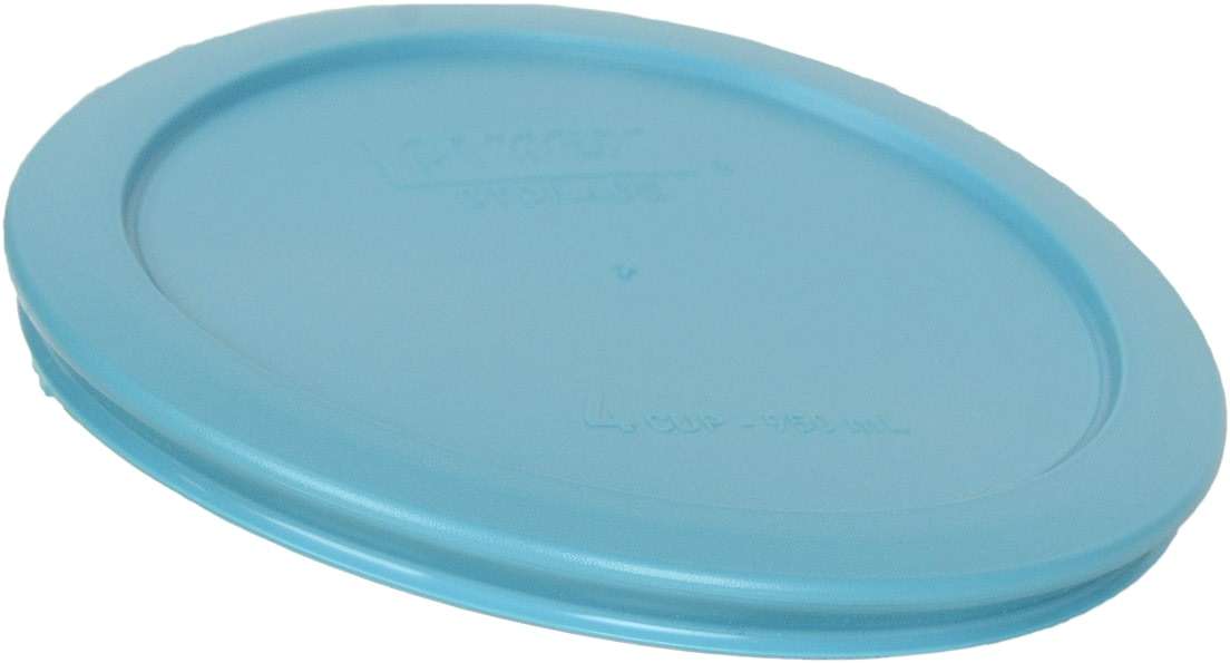 Pyrex 7201-PC 4 Cup Surf Blue Food Storage Replacement Lid (4-Pack) - Made in USA - Image 2