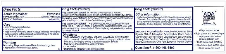 Colgate Total Teeth Whitening Toothpaste, 10 Benefits Including Sensitivity Relief ,Whitening Mint, 4.8 oz ( Pack of 4 ) - Image 7