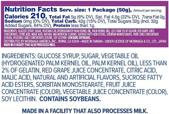 HI-CHEW Grape Sticks, 15-Pack, Unique Fun Soft & Chewy Taffy Candy, 1.76oz Each - Made with Immensely Juicy Fruity Flavors - Image 2