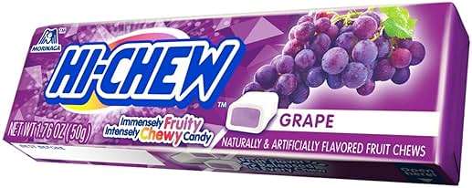 HI-CHEW Grape Sticks, 15-Pack, Unique Fun Soft & Chewy Taffy Candy, 1.76oz Each - Made with Immensely Juicy Fruity Flavors - Image 4