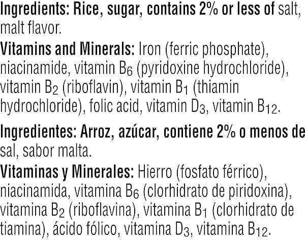 Kellogg's Rice Krispies Cold Breakfast Cereal, 8 Vitamins and Minerals, Rice Krispies Treats, Large Size, Original, 12Oz Box (1 Box) - Image 12