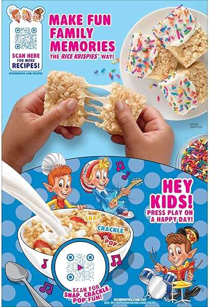 Rice Krispies Kellogg's Frosted Krispies Breakfast Cereal,Kids Snacks,Baking Marshmallow Treats,Original,13oz Box (1 Box) - Image 8