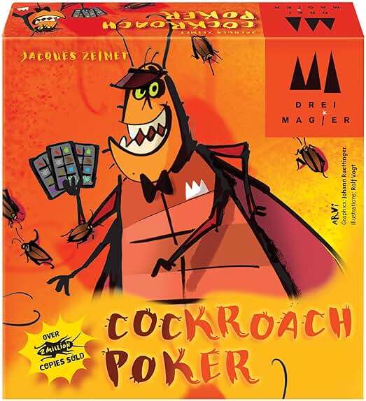 Schmidt | DMS Cockroach Poker English Edition | Card Game | Ages 8+ | 2-6 Players | 15 Minutes Playing Time - Image 1